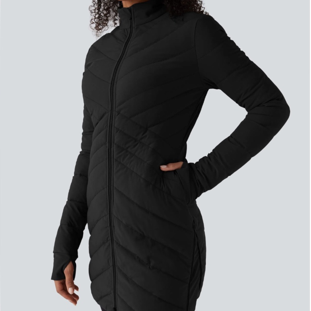 NWT Women’s Halara Stand Collar Quilted Jacket with Pockets, Large